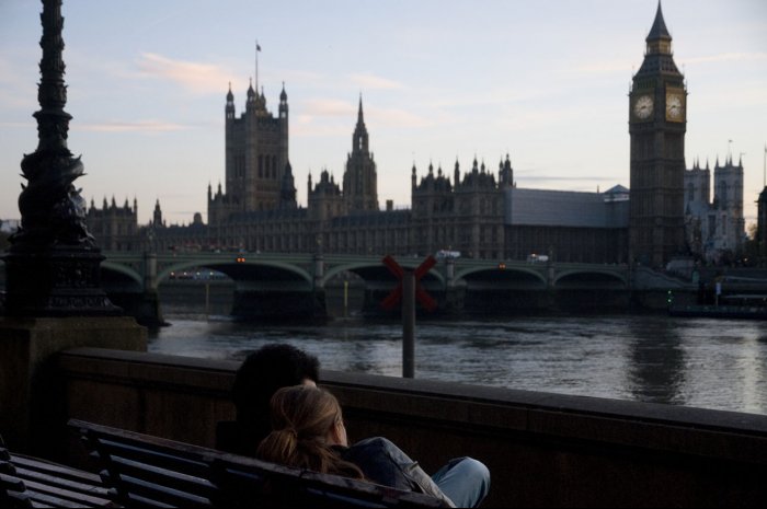 Belvedere Road - Big Ben, el Parlamento y el río Támesis  - Londres - Gran Bretaña