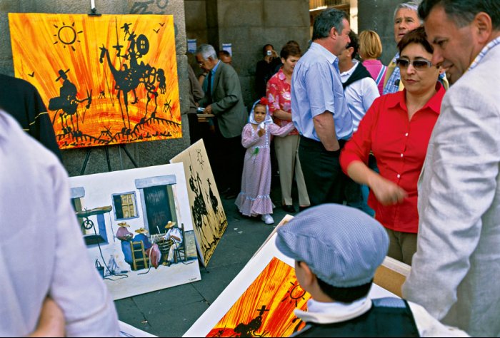 Madrid - Plaza Mayor - Sunday Market