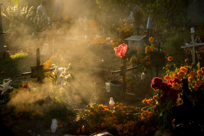 Oaxaca-México-Día de Muertos-Cementerio