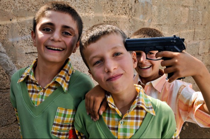 Muchachos celebrando el Bayram  - Nusaybin - Turquía